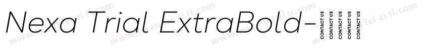 Nexa Trial ExtraBold字体转换